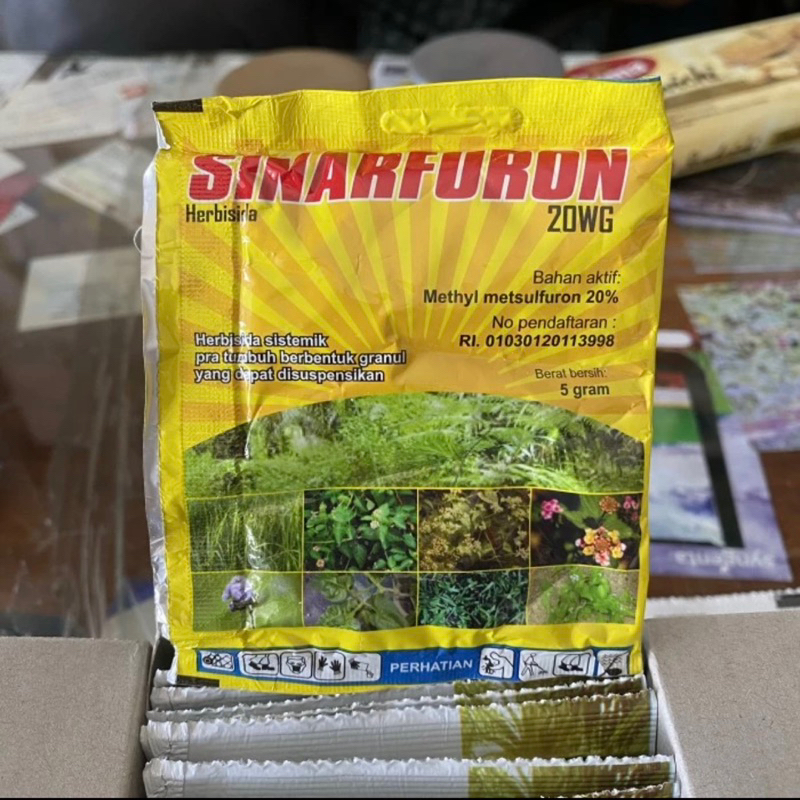 Herbisida SINARFURON 20WG 5gr Metil Metsulfuron roundup gramoxone Ally