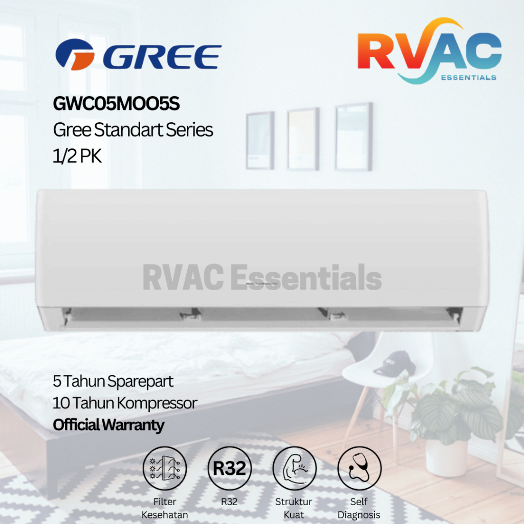 AC GREE Standard Series GWC-05M005 1/2 PK