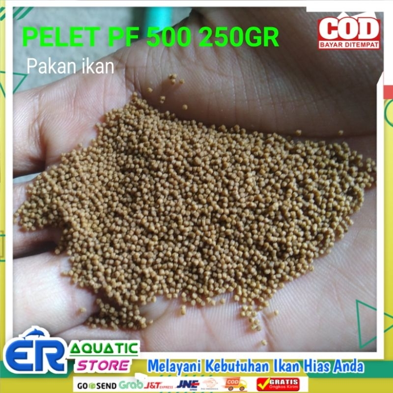 Pelet PF 500 Kemasan 250GR Pakan Ikan Hias Glowfish Koki Cupang Guppy Danio