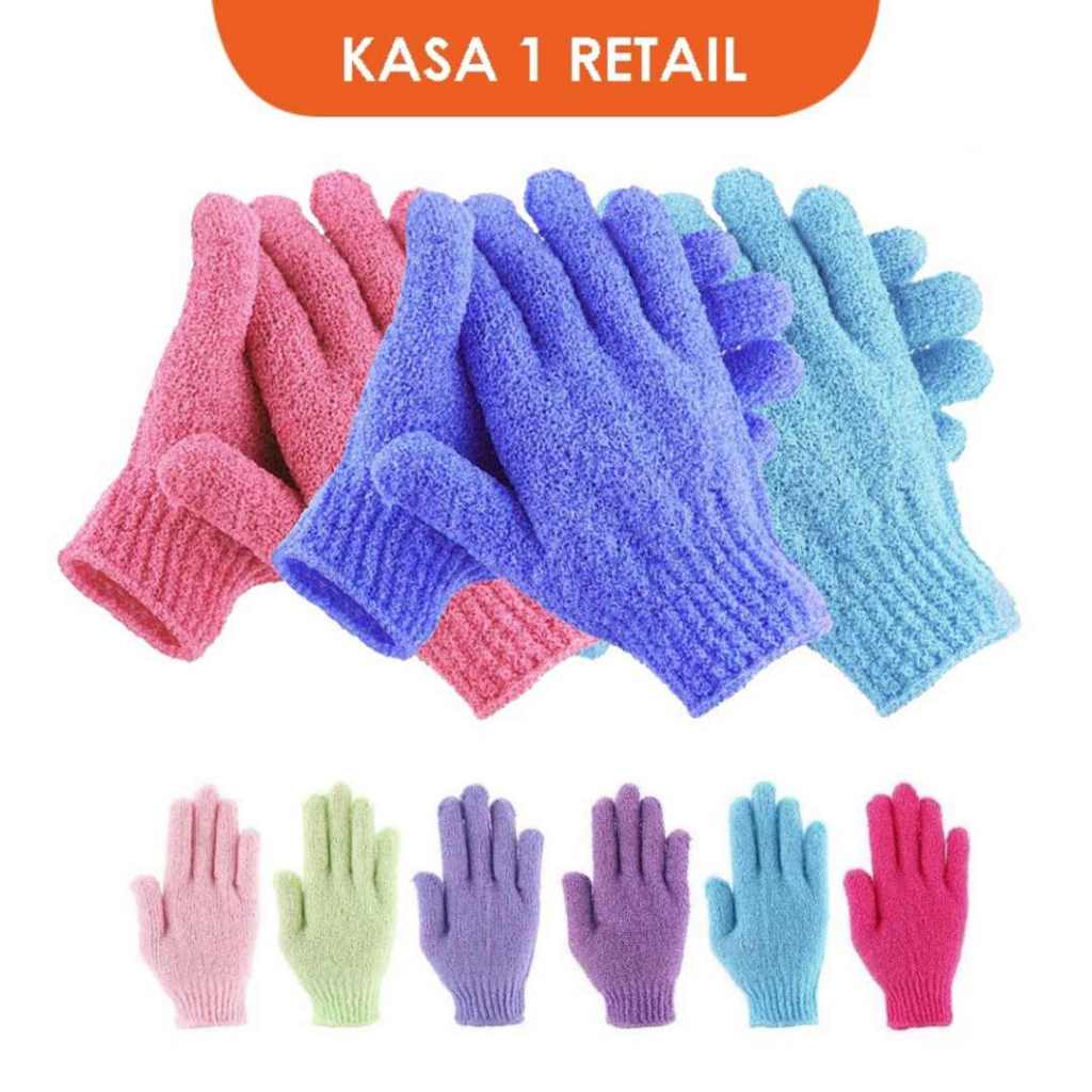 Sarung Tangan Mandi  wanita Dewasa / Scrubber Exfoliating Tubuh Pijat Termurah