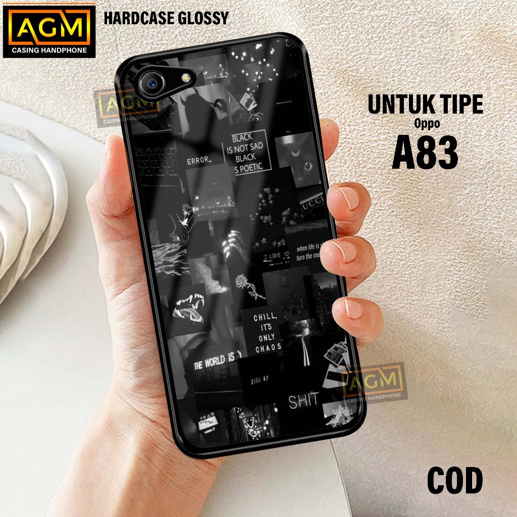 Case Oppo A83 Terbaru Case kilau - New Case Glossy casing Hp Oppo A83 [Motif Aestetic] - AGM Case so