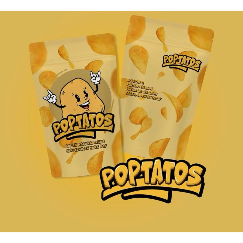 

POPTATOS SNACK CEMILAN KERIPIK KENTANG Rasa Original, BBQ, Balado, Jagung Bakar, Sapi Panggang