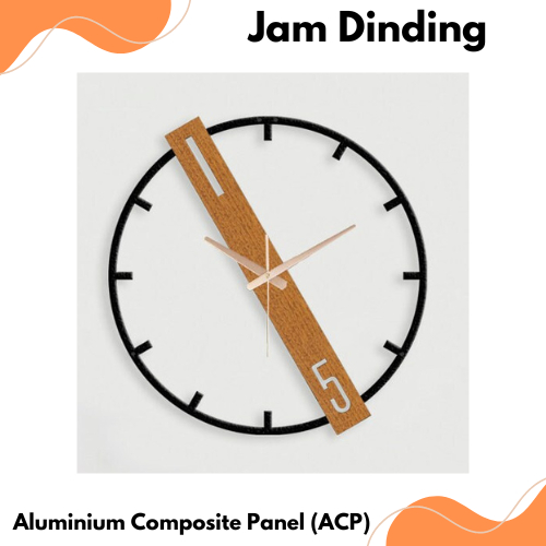 PALING MURAH JAM DINDING UNTUK RUANG TAMU DARI BAHAN ACP KUALITAS PREMIUM / JAM DINDING / JAM RUANG 