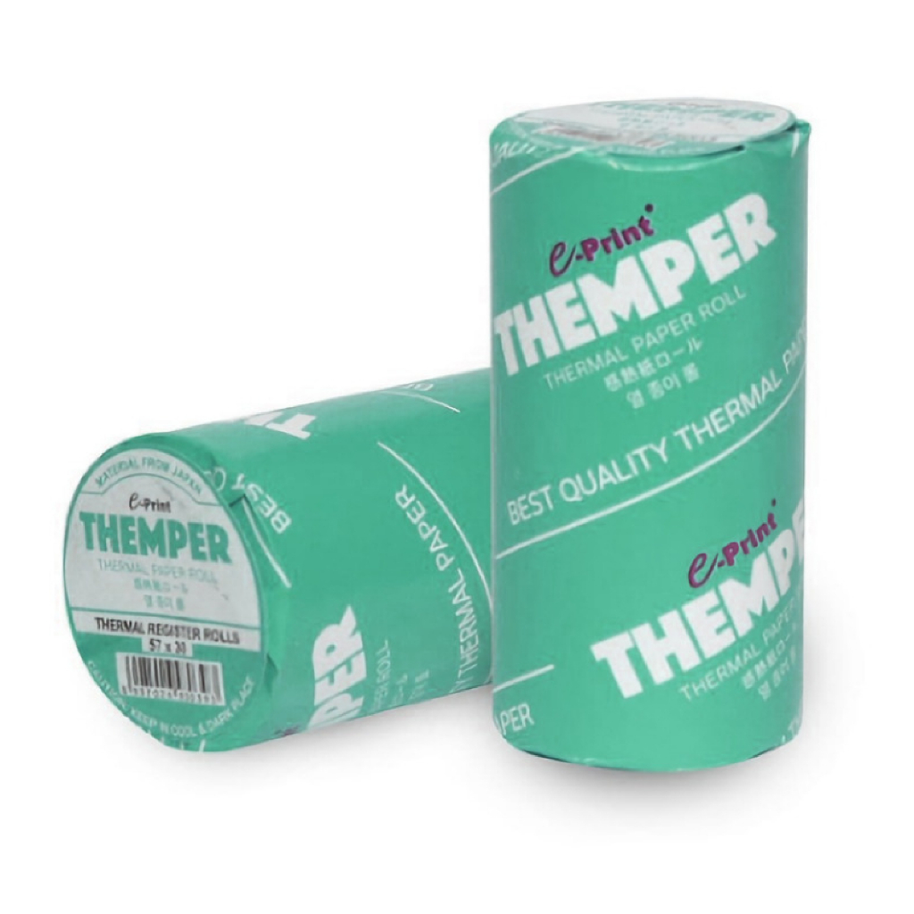 

(1 Roll) Kertas Thermal Paper THEMPER EDC 57 x 30 | 57x30 E-PRINT EPRINT