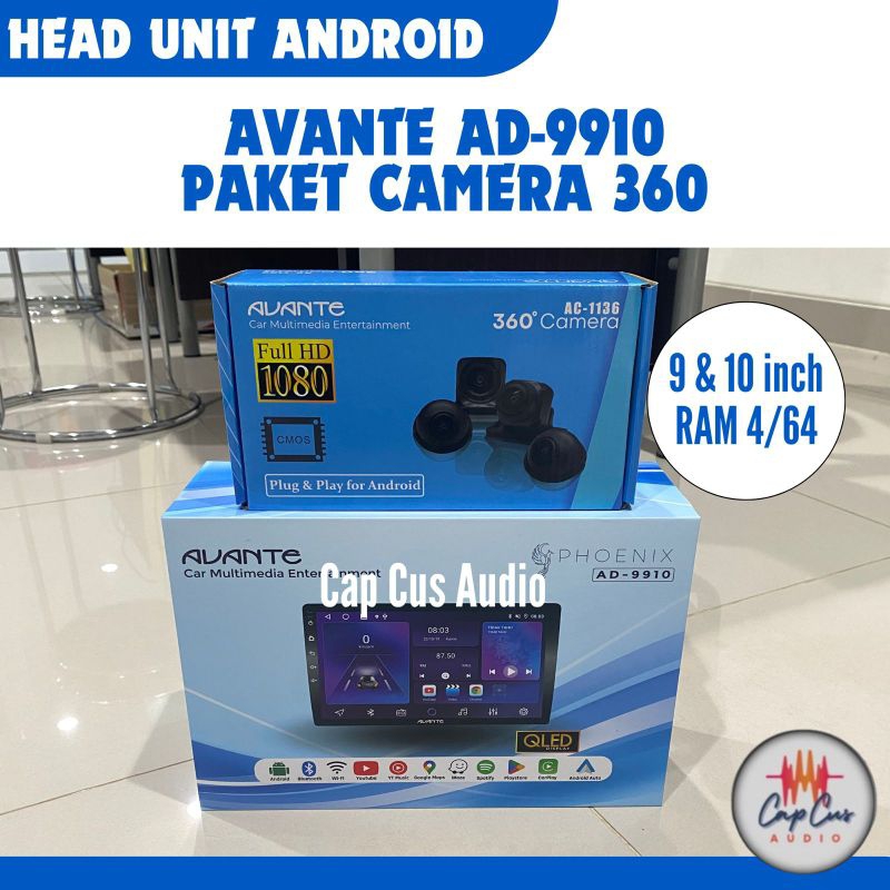 HEADUNIT ANDROID AVANTE AD-9910