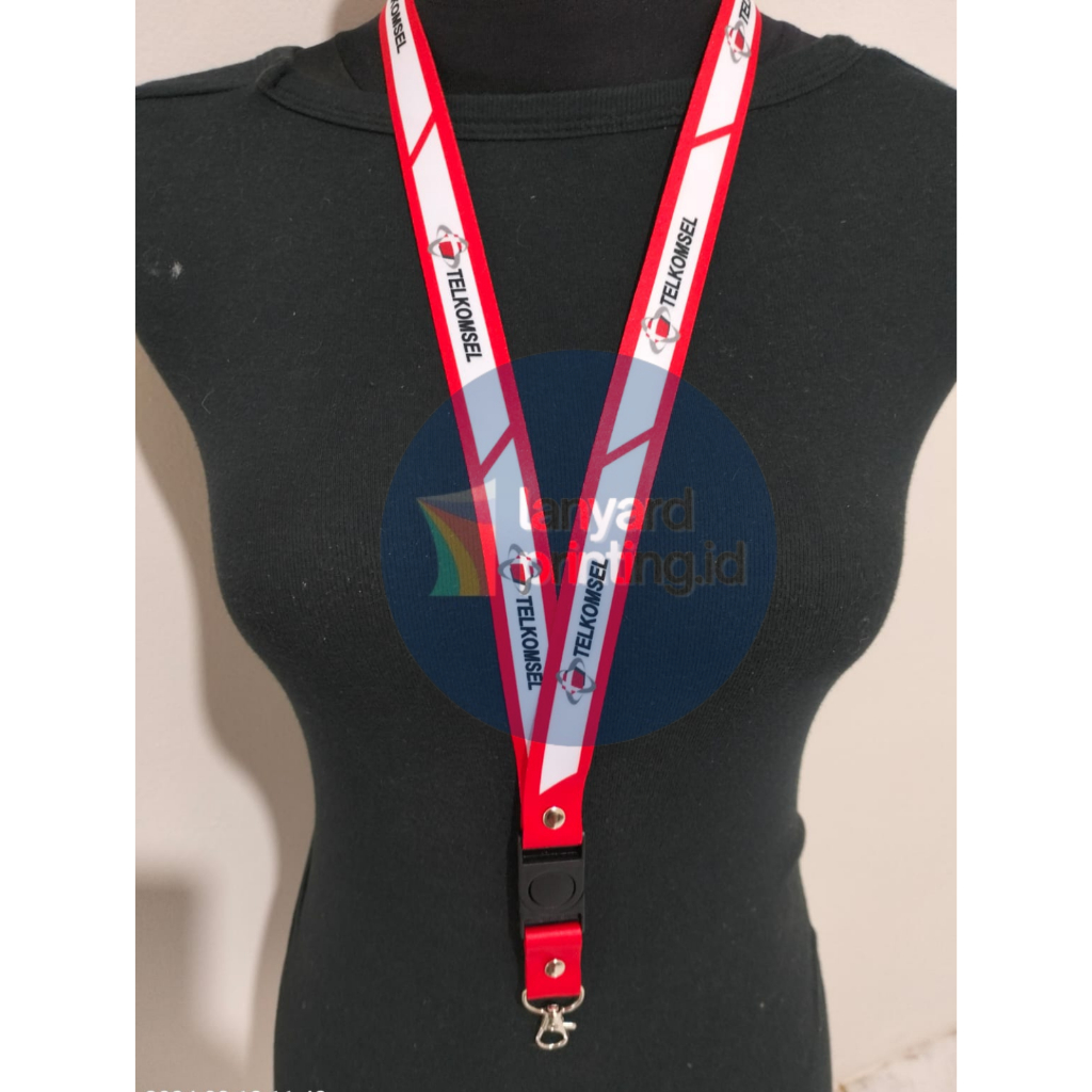 

Tali ID Card / Tali Lanyard printing TELKOMSEL
