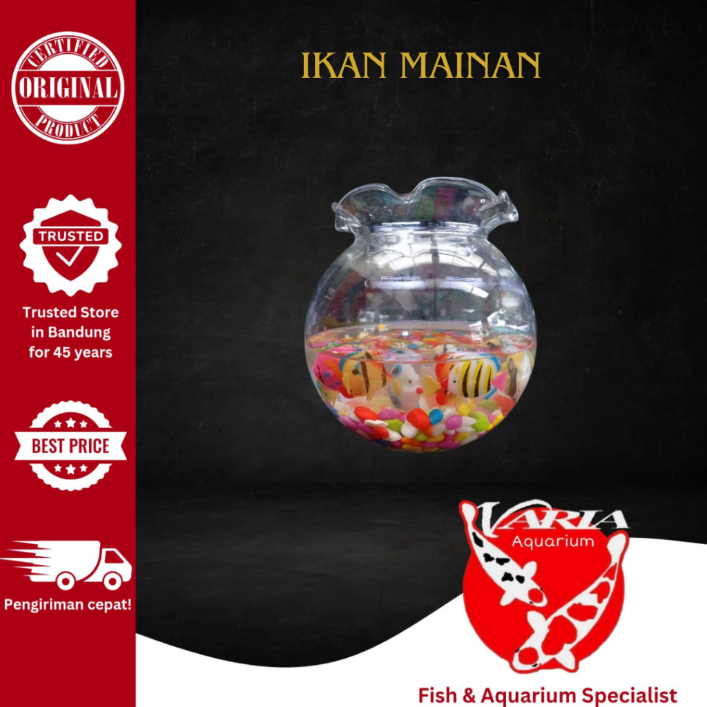 Ikan Ikanan Plastik - Ikan Mainan - Hiasan Aquarium