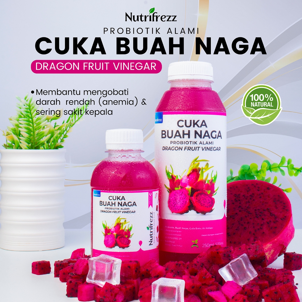 

Nutrifrezz - Paket Hemat Cuka Buah Naga - Buah Naga Probiotik - Detox Diet Sehat - 750 ML