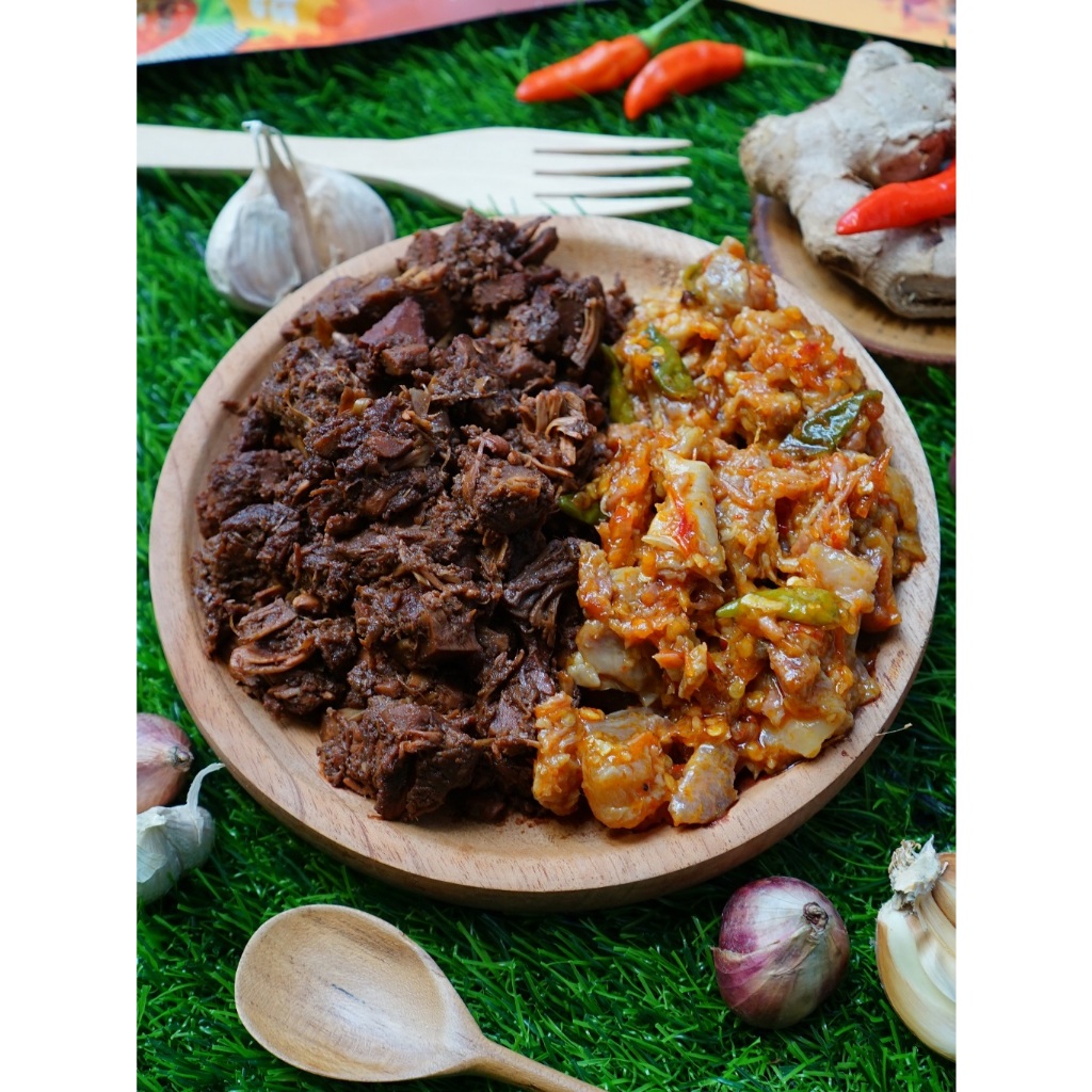 

GUDEG MERCON BOLOSEGO. 300 GRAM. LENGKAP DENGAN SAMBAL TETELAN