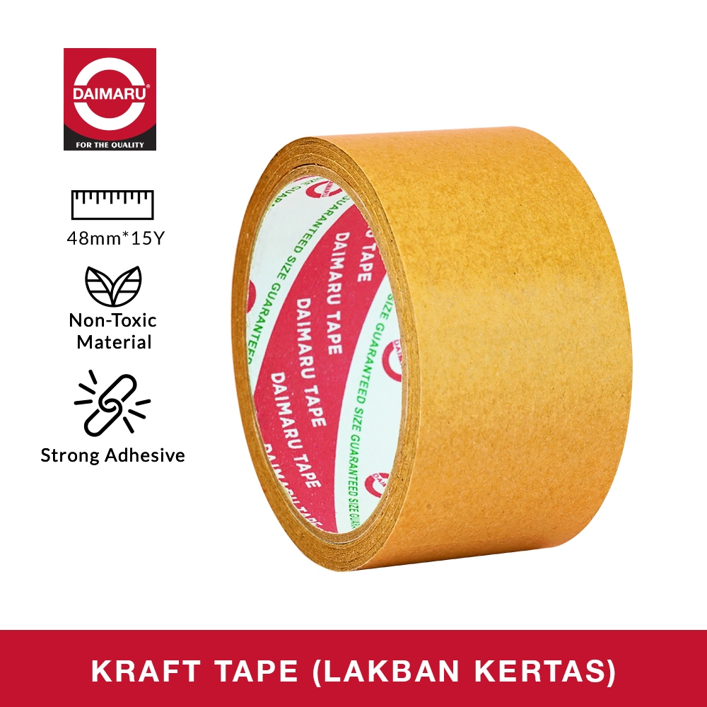 

Daimaru Kraft Tape / Lakban Kertas 48 mm x 15 Yard