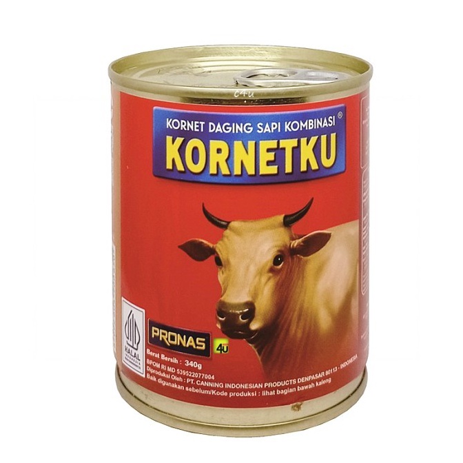 

DMO958 55 COD Kornetku Daging Sapi Pronas 34gr HALAL