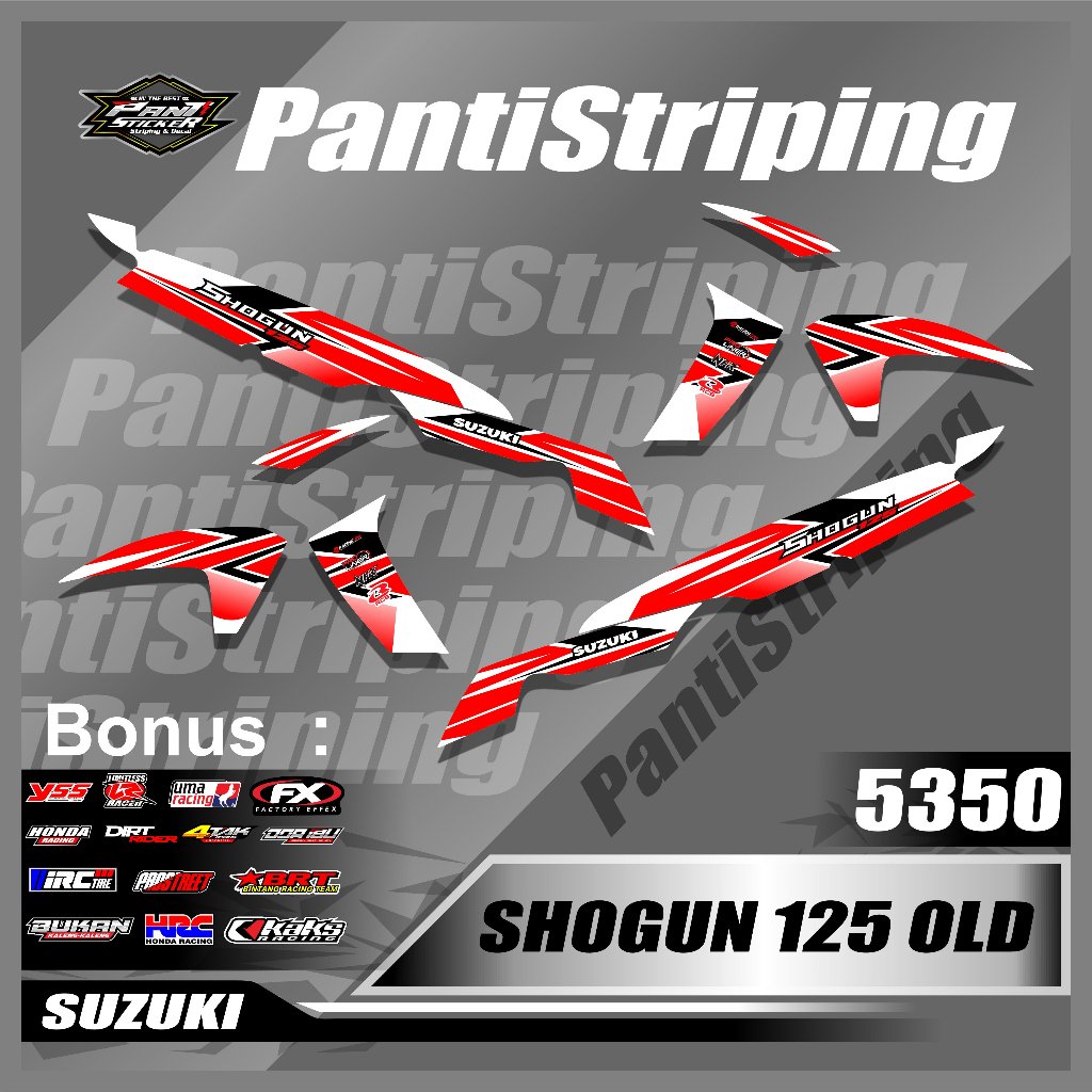 [COD] Striping Shogun 125 R Variasi List - Stiker Motor shogun 125 R- skotlet aksesoris shogun 125 r