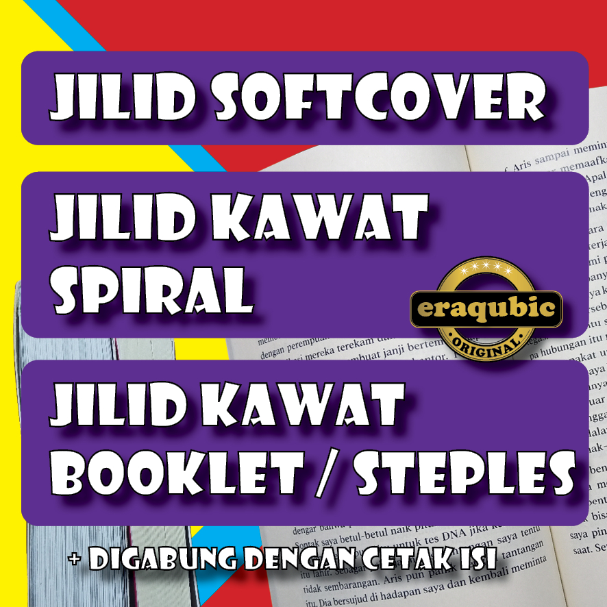 Jilid Buku - Jilid Softcover -Jilid Kawat Spiral - Jilid Kawat Booklet - Jilid Mika