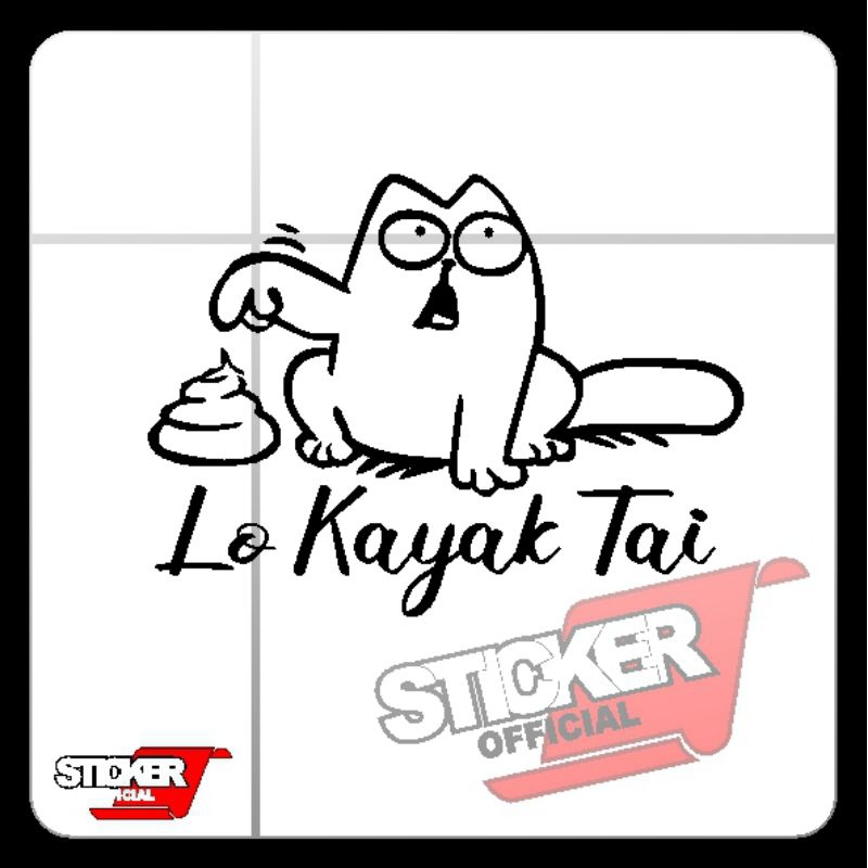 

sticker lucu lo kayak ta