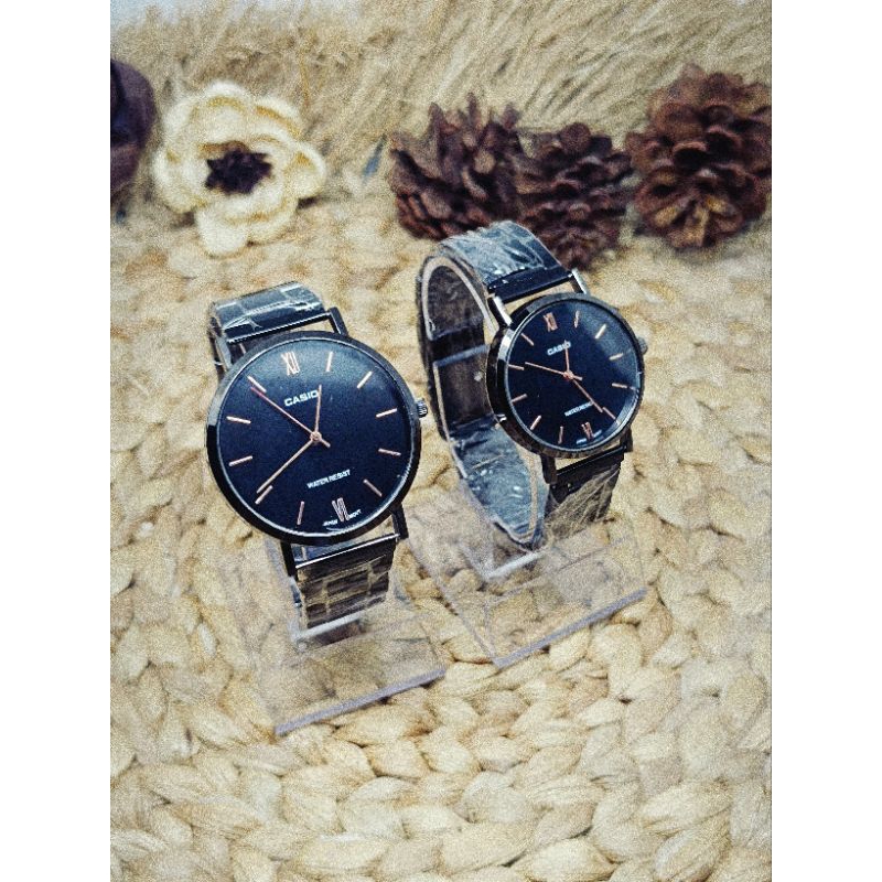 JAM TANGAN COUPLE STAR RANTAI PREMIUM PRIA WANITA GROSIR MURAH ARLOJI casio