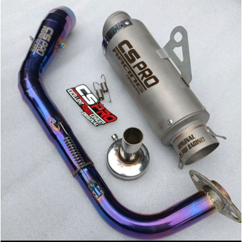 Knalpot Racing Cs Pro Original Untuk motor Nmax / Aerox / Vario / Beat / Scoopy / Mio j