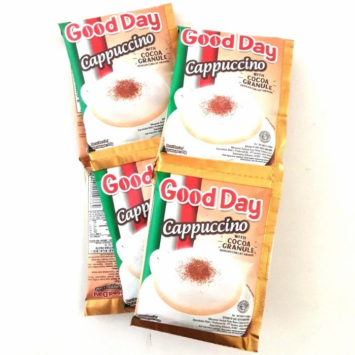 

Gooday cappucino - 1 renceng (10 sachet)