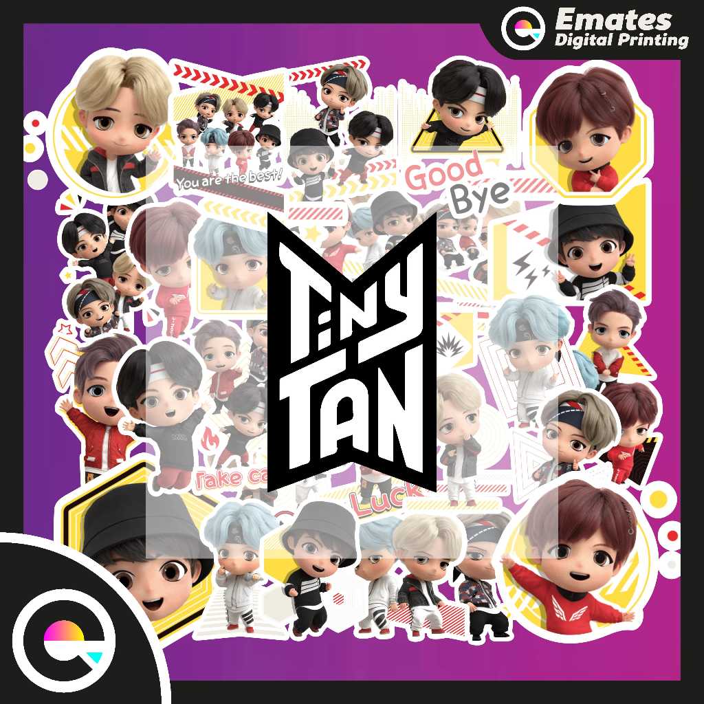 

[ISI 25 PCS] Stiker Sticker BTS Tiny Tan Mic Drop