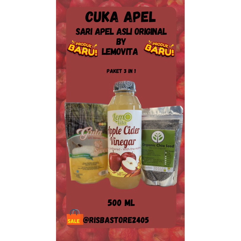 

PAKET DETOX - Cuka Apel - Apple Cider Vinegar - ORIGINAL BY LEMOVITA
