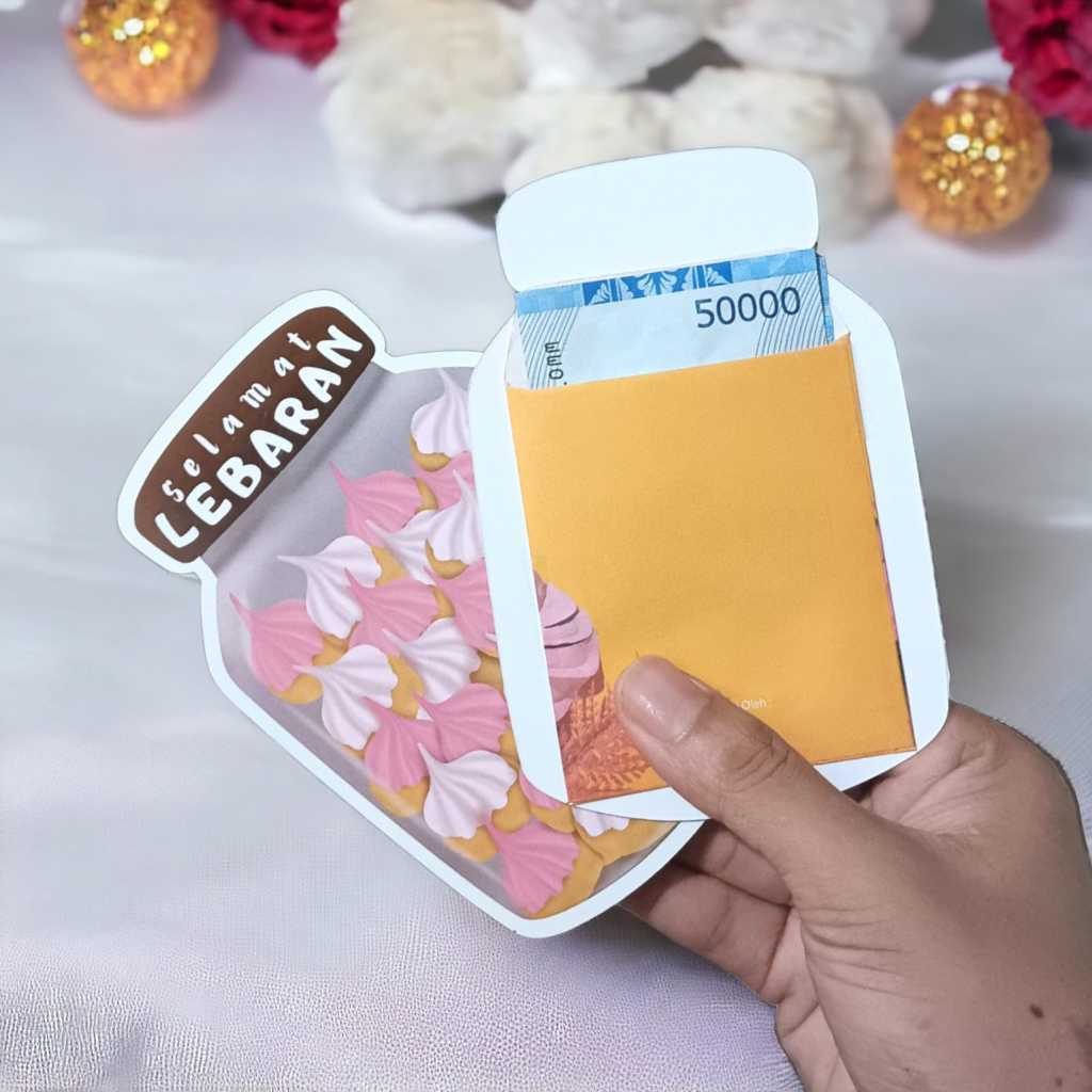 

isi 6 pc - AMPLOP LEBARAN 3D BAHAN TEBAL SERBAGUNA