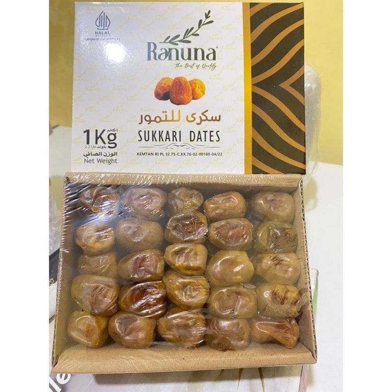 

Sukari Ranuna Premium Wraping 1 kg / kurma enak / kurma best seller / sukari