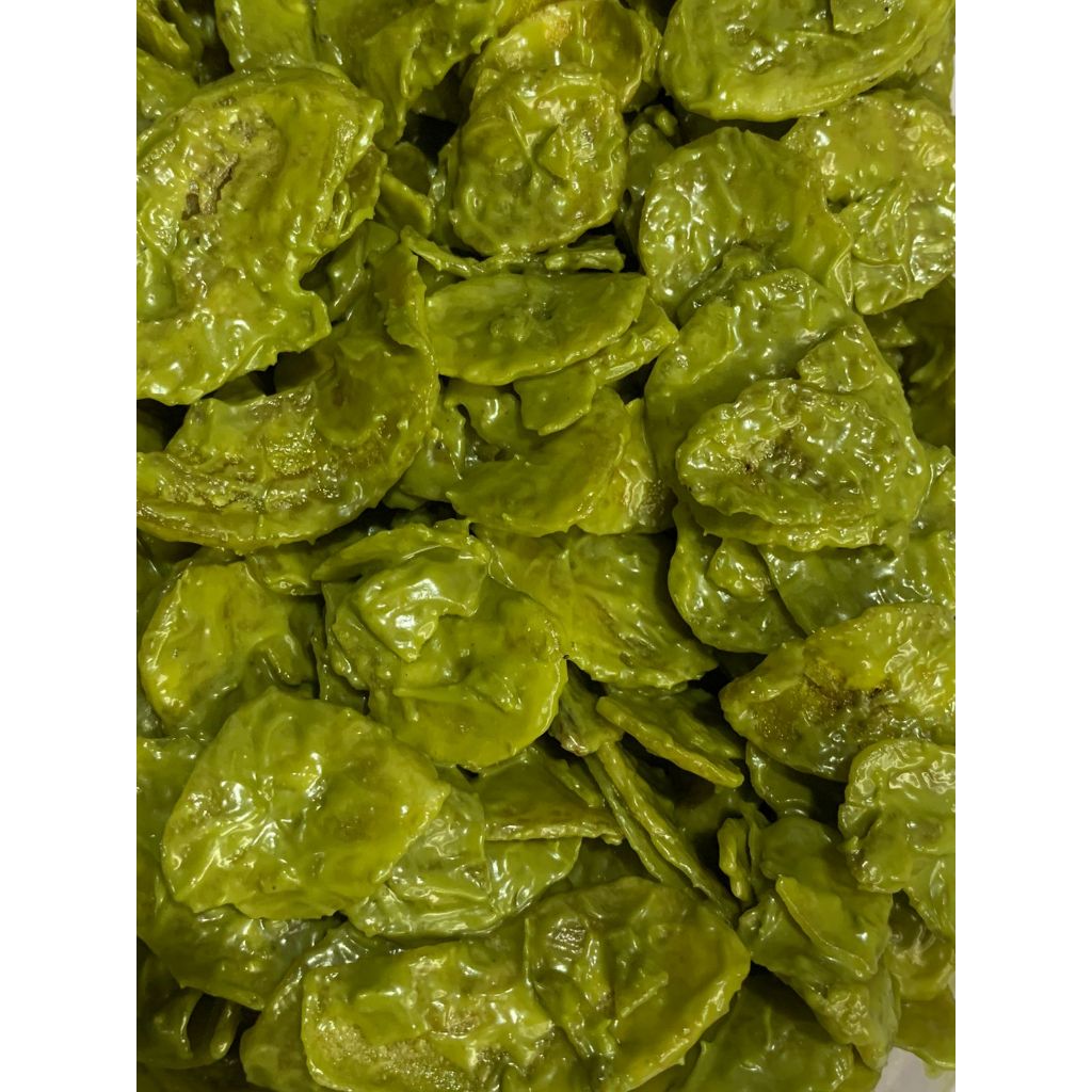 

keripik pisang matcha lumer 200 gram coklatnya matchanya lumer enak dan bergizi