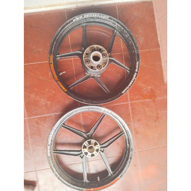 velg pelg tapak lebar roda set pnp honda tiger revo tirev kawasaki ninja 2 tak honda cbr ring 17 uk 