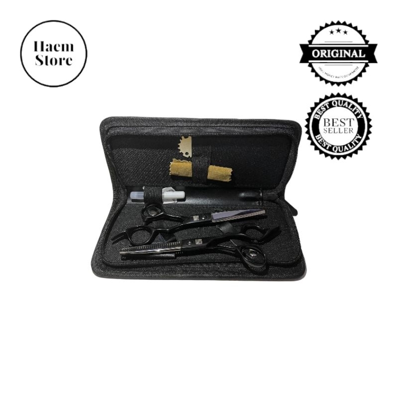 Gunting Cukur Rambut 1 Set Koryu Nikko GY-500 Stainless 6" Barbershop Salon Pangkas Rambut