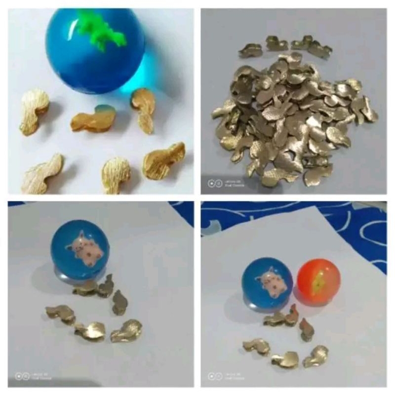 Bola Bekel Plus 6 Biji Kuningan mainan jadoel bekel