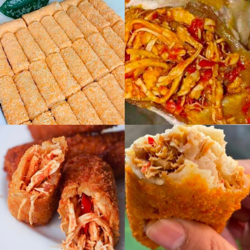 

Risol mini ayam suwir pedas/Risoles ayam pedas isi 10