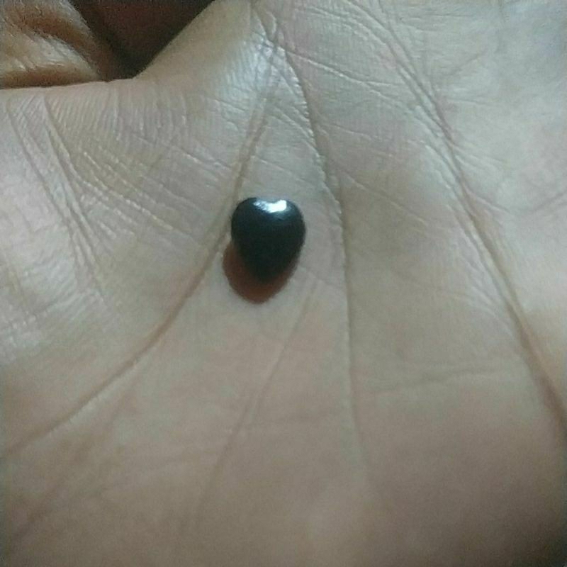 Batu Akik Kecubung Wulung Hitam Tembus Warna Ungu Untuk Mainan Liontin