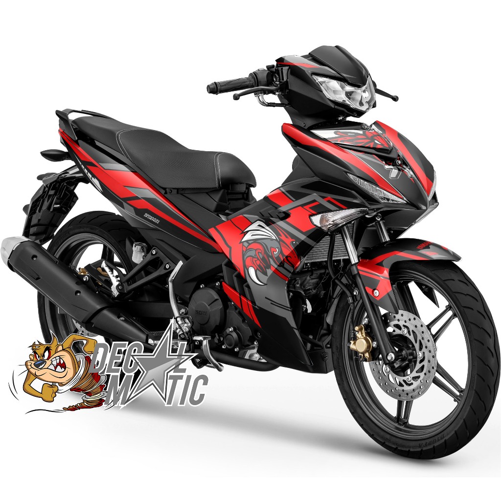 Decal MX KING 150 Full Body Stiker Motor Yamaha  Jupiter MX King 150 Full body  - Hornet Merah Biru 