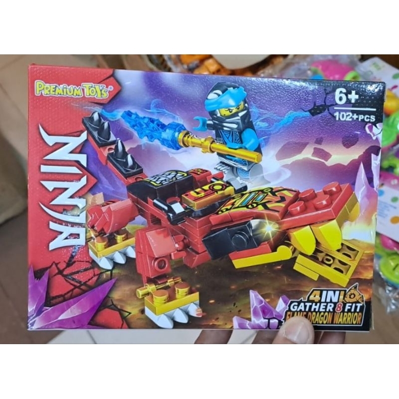 Mainan brick Ninjago Dragon Warrior/brick Naga/bricks  Dragon