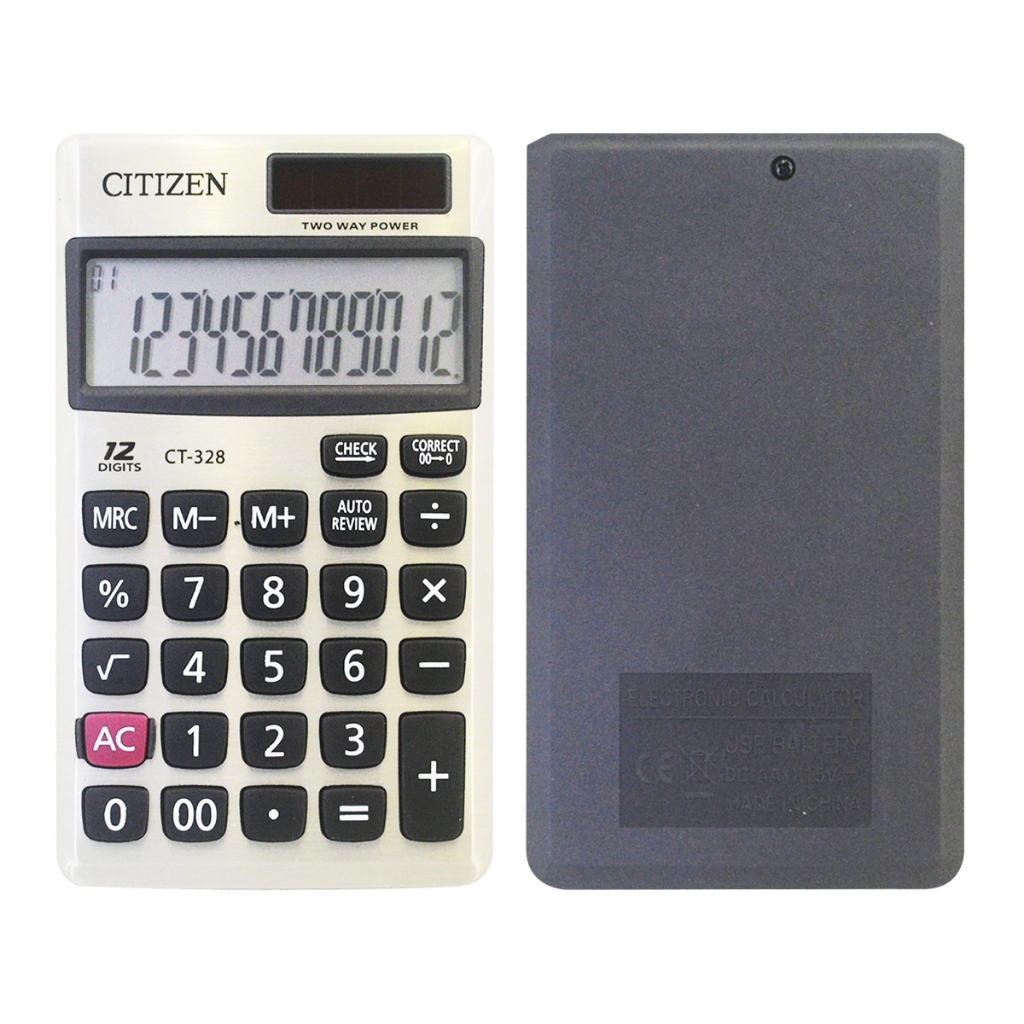 

Kalkulator Saku 12 Digit Citizen CT-328 KW/Calculator Saku Citizen CT-328