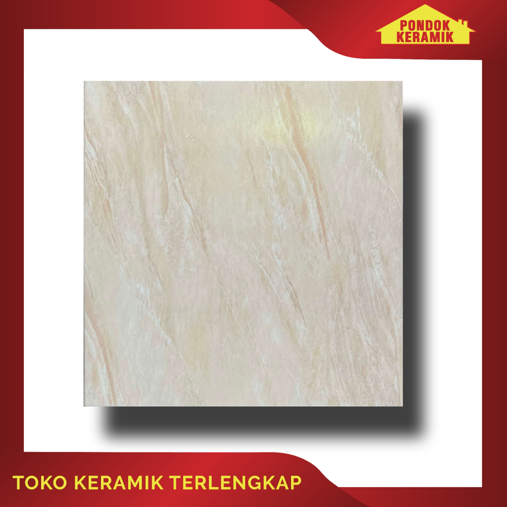 Keramik Lantai Accura 50x50 Alameda Beige Motif Marble