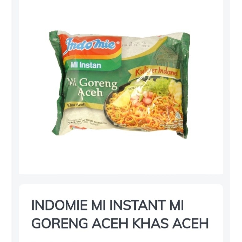 

INDOMIE GORENG ACEH