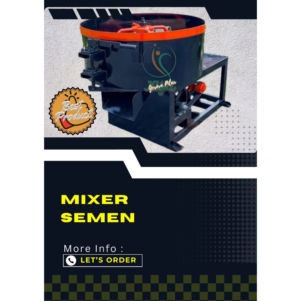 Mixer Adukan Semen untuk Pembuatan Beton/Batako/Paving Block dll
