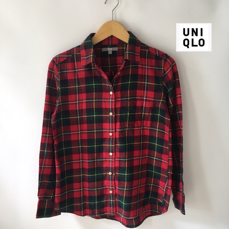 Kemeja Flanel Wanita /Flanel Uniqlo Wanita