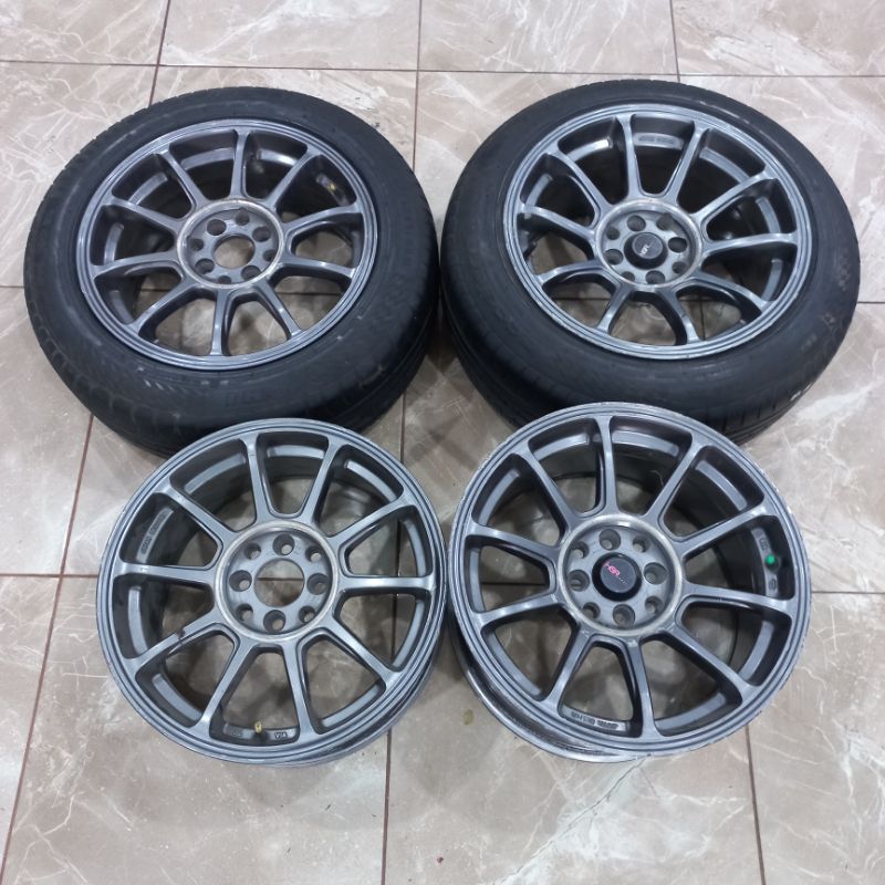 VELG MOBIL BEKAS | HSR ZERO RING 16 BAUT 4X100-114.3 + BAN 2 PCS