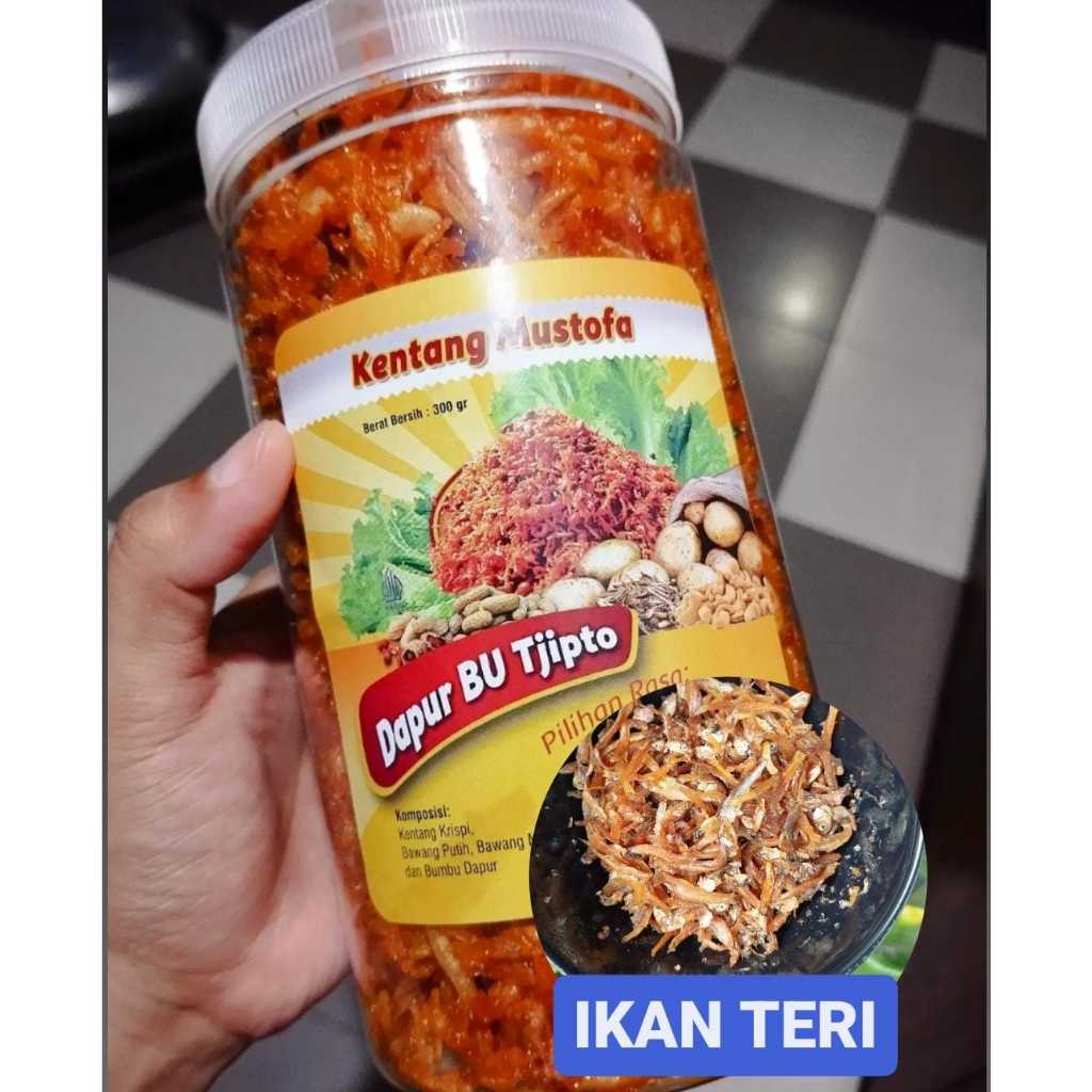 

KENTANG MUSTOFA PLUS TERI DAPUR BU TJIPTO | 300 gr HOMEMADE | Kering Kentang teri | Kentang balado kualitas premium teri | kentang dan teri | kentang musthofa