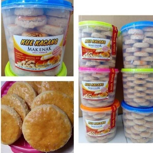 

OVS633 Penjualan TerbaikCOD kue Kacang asli JEMBER merk MAK ENAKMBAK SRI free TOPLES exp des 225