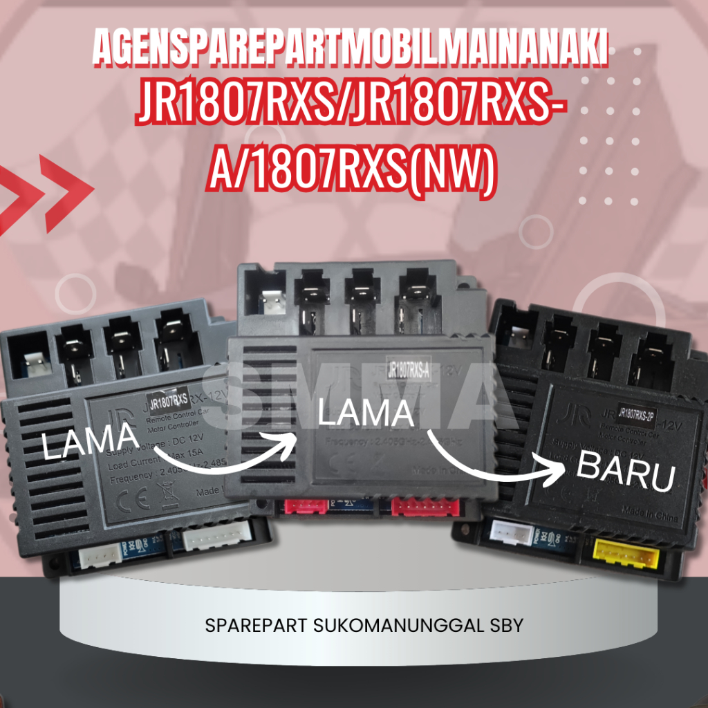 ⚡Ready⚡Receiver+Remote Control JR1807RXS(NW) Pengganti JR1807RXS JR1807RXS-A (modul PCB) mobil aki j