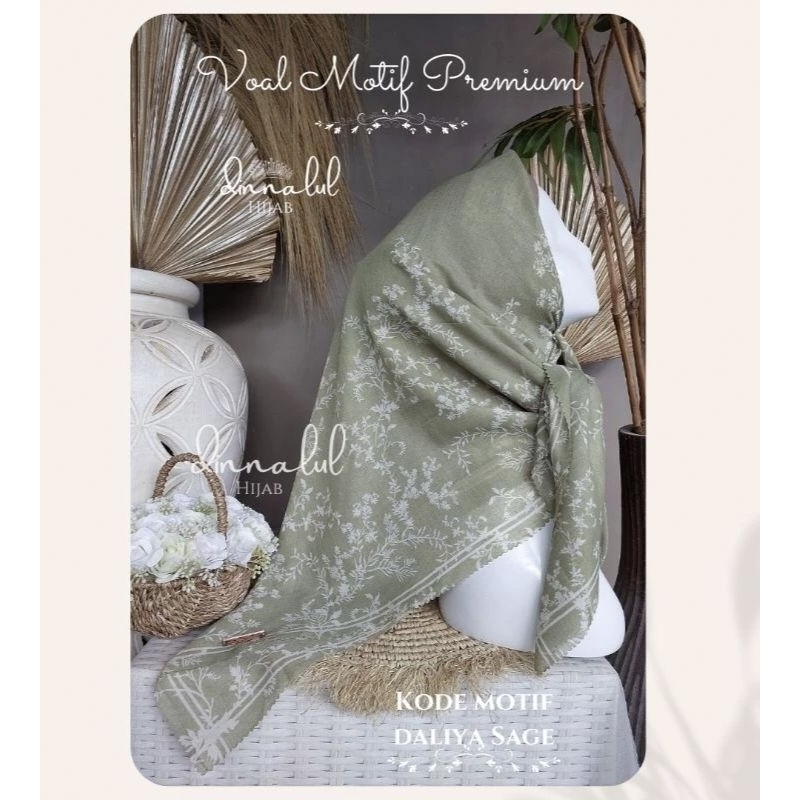 voal motif premium daliya sage