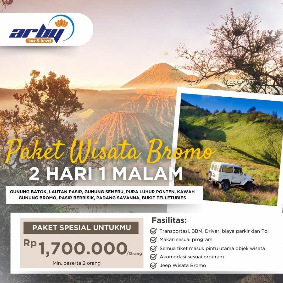 PAKET WISATA BROMO 2 HARI 1 MALAM