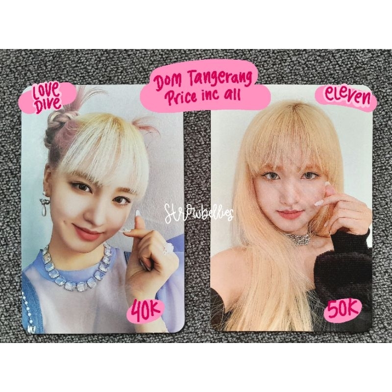OFFICIAL PHOTOCARD LIZ IVE LOVE DIVE & ELEVEN