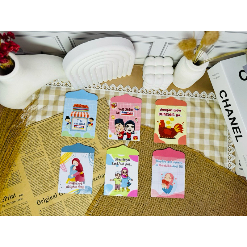 

AMPLOP LEBARAN VIRAL (1PACK ISI 10PCS) / AMPLOP IDUL FITRI 2024 (AMPLOP KECIL)