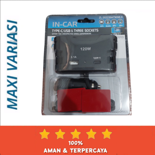 CHARGER HP MOBIL 3 LUBANG FAST CHARGING