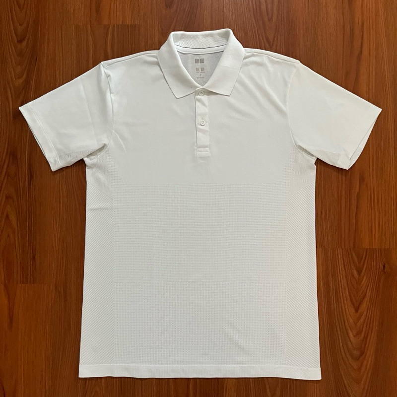 Polo Dry Fit UNIQLO Odor Control White (L)