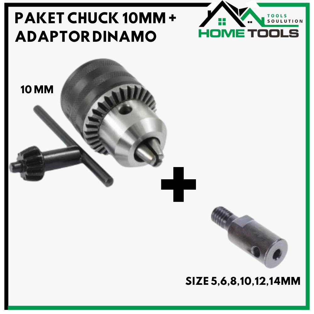 Paket Konektor Sambugan As Dinamo Adaptor Dinamo 775 Ke Kepala Bor 10MM Chuck Kepala Bor 10MM Dan Ad
