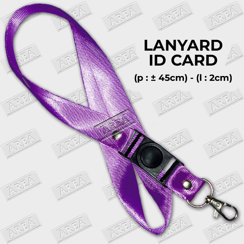 

Lanyard Ungu (Violet) ID Card/Tali Gantungan Kartu Identitas Polos